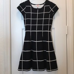 GB girls black and white dress